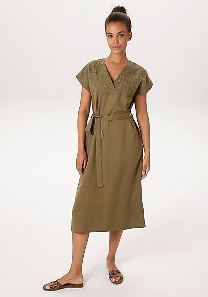 Aniston CASUAL Tunikakleid (mit abnehmbaren Bindegürtel) mit aufwändig best günstig online kaufen