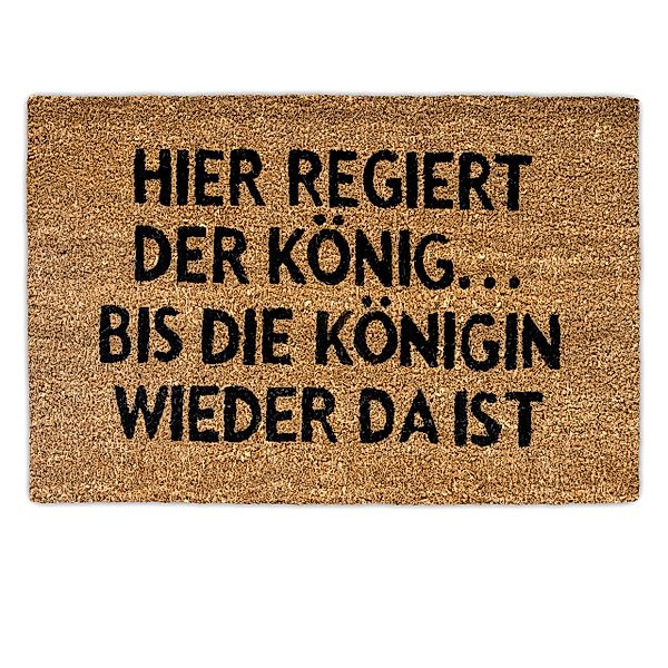 relaxdays Fußmatte Kokos KÖNIGI, Höhe: 10 günstig online kaufen