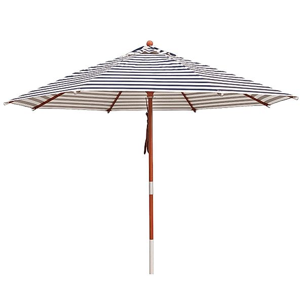 anndora-sonnenschirm Balkonschirm 3 Meter rund blau günstig online kaufen