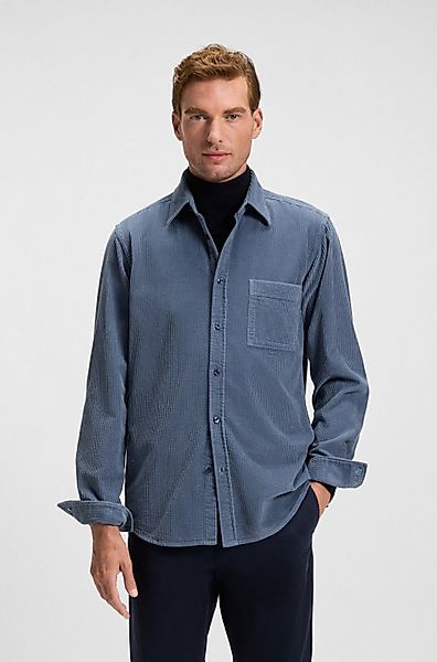 BOSS ORANGE Langarmhemd Relegant aus Cord, günstig online kaufen