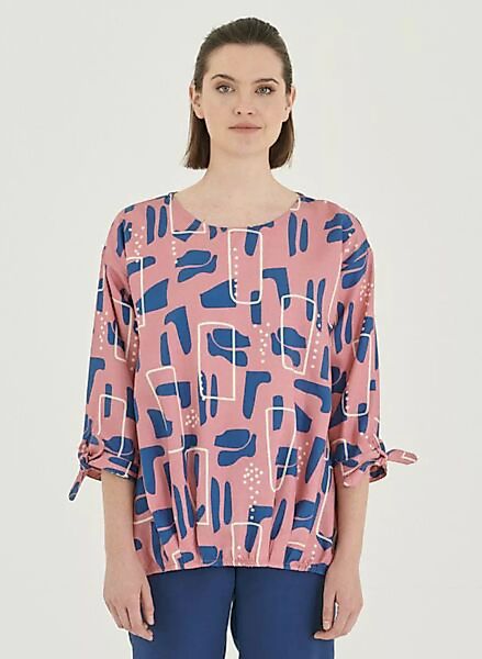 3/4-arm Bluse Aus Tencel Mit Allover-print günstig online kaufen