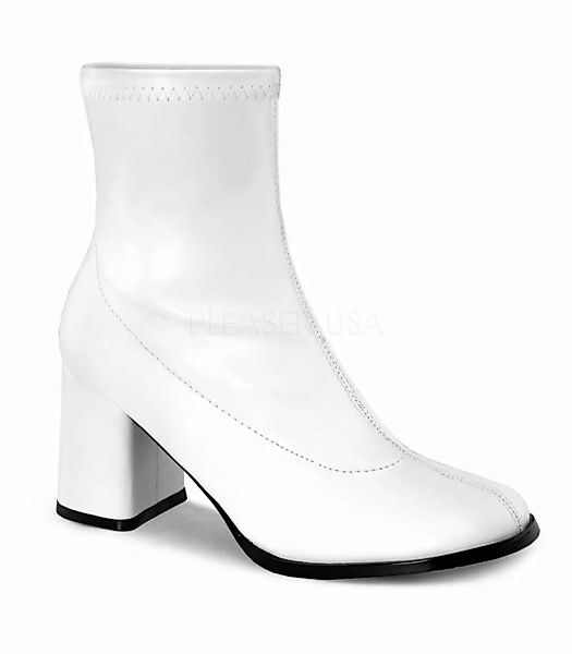Klassische Stiefelette GOGO-150 - PU Weiß (Schuhgröße: EUR 39) günstig online kaufen