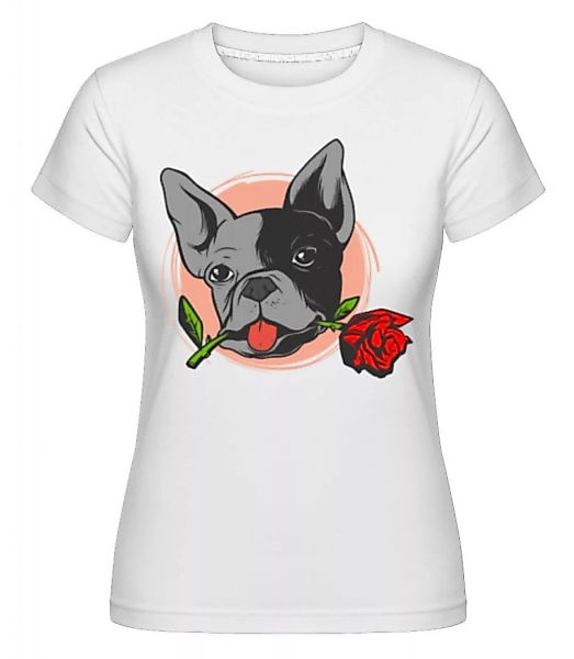 Bulldog Rose · Shirtinator Frauen T-Shirt günstig online kaufen