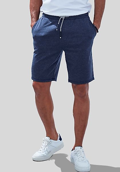 John Devin Sweatshorts "weit geschnitten", in Melange-Optik aus Baumwoll-Mi günstig online kaufen