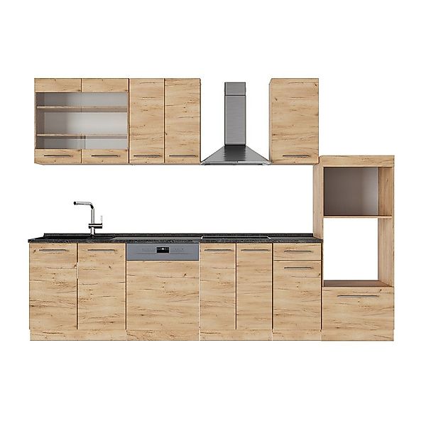 Vicco Küchenzeile Fame-Line, Goldkraft Eiche/Goldkraft Eiche, günstig online kaufen