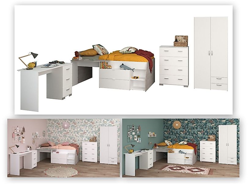 Parisot Jugendzimmer-Set Parisot, Milky 11, (5-tlg), günstig online kaufen