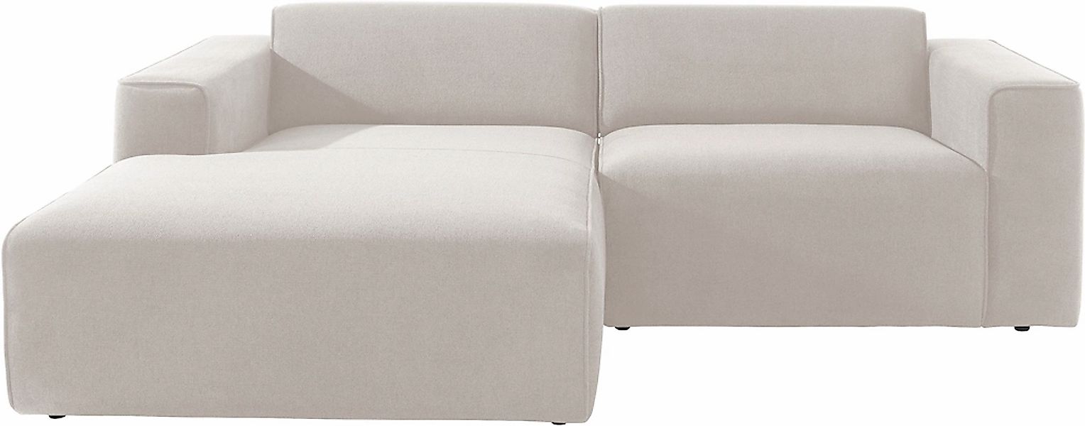 andas Ecksofa "Noord", mit Kedernaht, Breite 234 cm, Cord, Struktur, Websto günstig online kaufen