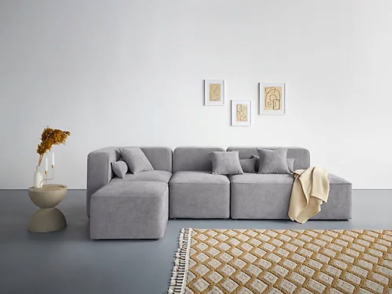 Home affaire Ecksofa »Sundstrup L-Form« Modulserie, individuelle Zusammenst günstig online kaufen
