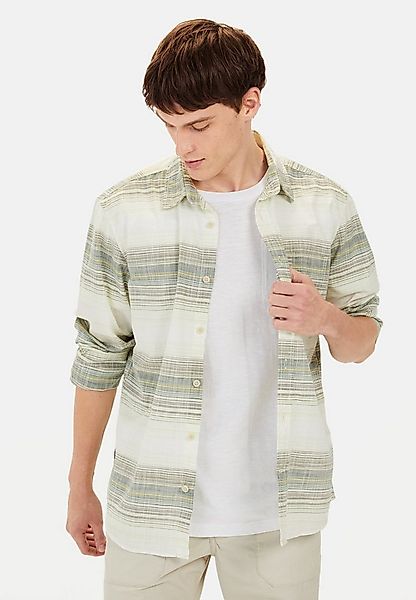 camel active Langarmhemd aus reiner Baumwolle Langarm Kentkragen Kentkragen günstig online kaufen