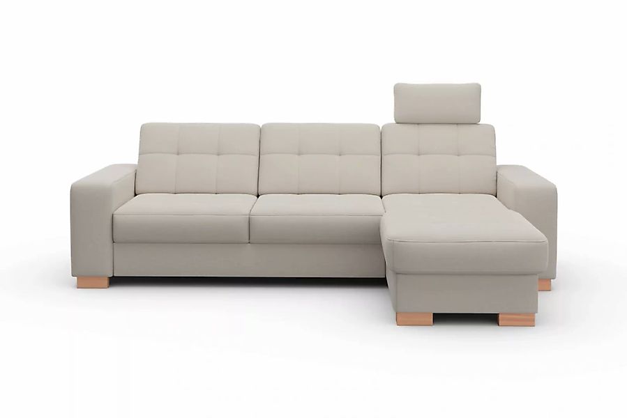 sit&more Ecksofa »Quincy L-Form«, wahlweise mit Bettfunktion und Bettkasten günstig online kaufen