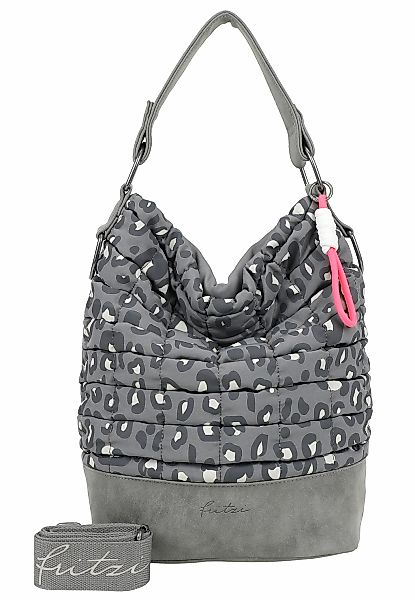 Fritzi aus Preußen Henkeltasche "Leo Bubble Soft Anthra", aus 3D-Bubble Nyl günstig online kaufen