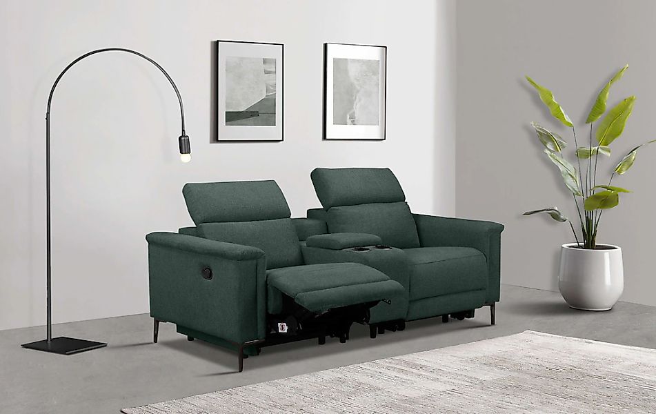Home affaire 2-Sitzer "Lund, 2er-Kinosofa, TV-Sessel, Multimedia-Sofa, USB- günstig online kaufen