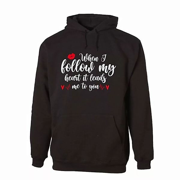 G-graphics Hoodie When I follow my heart it leads me to you Unisex, mit Fro günstig online kaufen