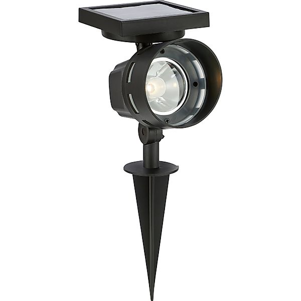Solar-LED-Spot Schwarz Warmweiß 33 cm x 10,5 cm x 14 cm günstig online kaufen