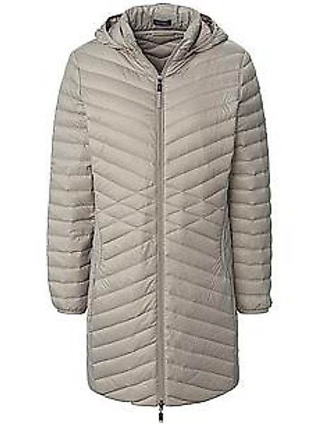 Daunen-Long-Steppjacke Peter Hahn beige günstig online kaufen
