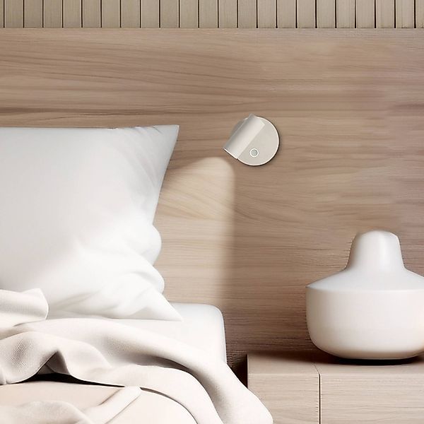 LED-Wandlampe Tara, weiß, Ø 9 cm, Metall günstig online kaufen