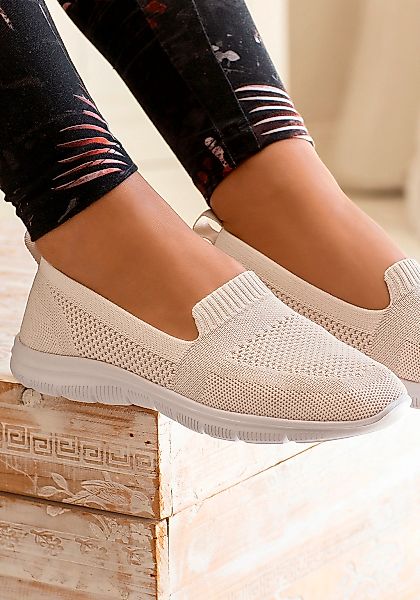 LASCANA Slipper, Sneaker, Halbschuh, ultraleicht zum Reinschlüpfen VEGAN günstig online kaufen