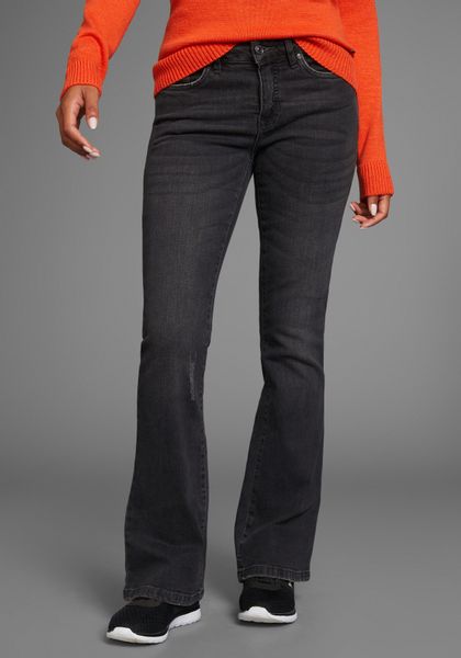 KangaROOS 5-Pocket-Jeans ausgestellte Beinform, Used-Waschung, normale günstig online kaufen