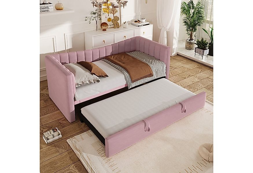 TavilaEcon Schlafsofa Multifunktionales Samt Daybett mit Zusatzbett, Platzs günstig online kaufen
