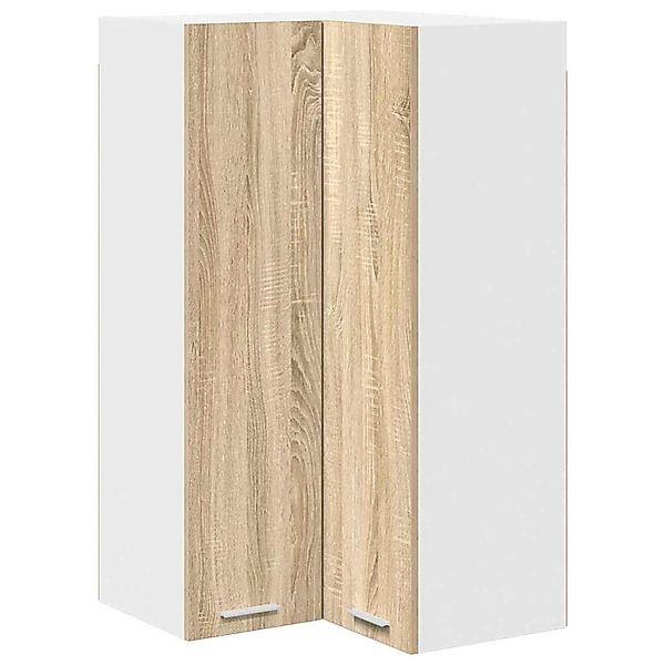 vidaXL Hängeschrank Riga Sonoma-Eiche und Weiß 57 x 57 x 100 cm 884372 günstig online kaufen
