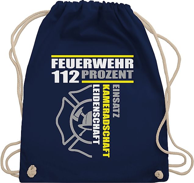 Shirtracer Turnbeutel Feuerwehr 112 Prozent Einsatz günstig online kaufen