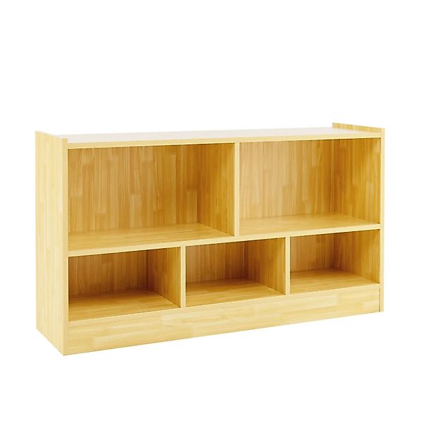 Costway Kinder Spielzeugschrank Holz 111 x 30 x 61,5 cm Natur günstig online kaufen