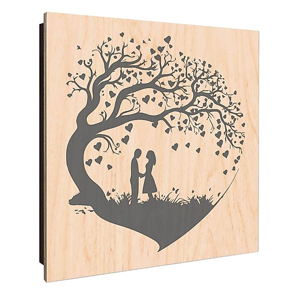 Banjado Schlüsselkasten Holz 30x30cm Schwarz Scharnier Rechts 50 Haken Desi günstig online kaufen