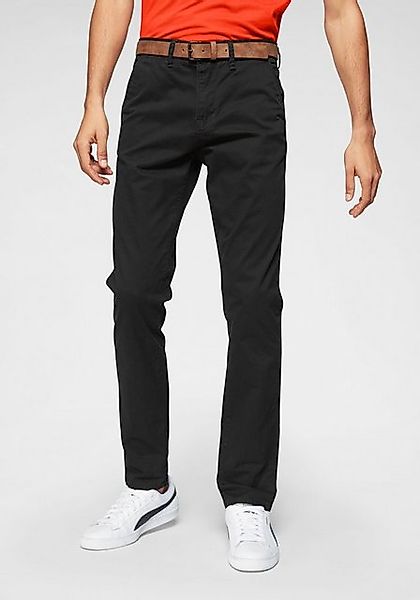 TOM TAILOR Denim Chinohose (mit Gürtel) leicht vorgewaschen günstig online kaufen