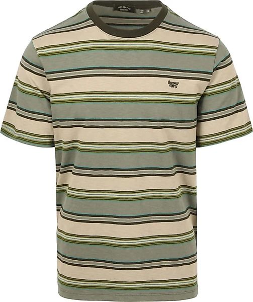 Superdry T Shirt Streifen Grün - Größe M günstig online kaufen