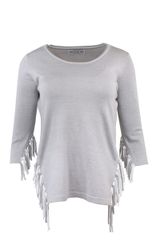 Passioni 3/4 Arm-Pullover Sommerpullover aus Grauem günstig online kaufen