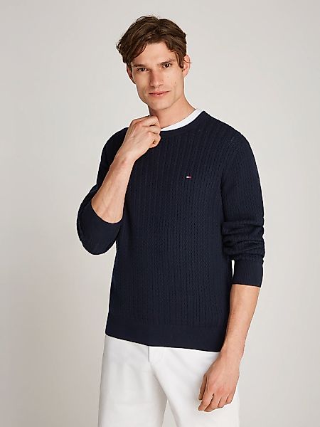 Tommy Hilfiger Strickpullover HERRINGBONE STRUCTURE C günstig online kaufen