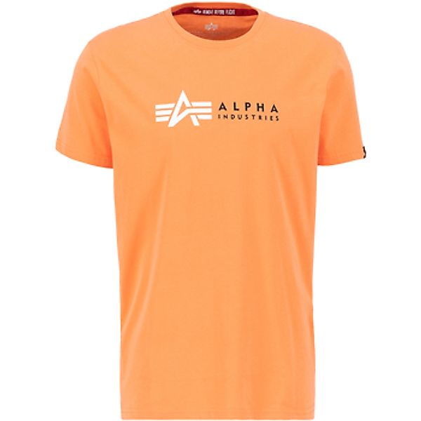 Alpha Industries  T-Shirts & Poloshirts Alpha Label T-Shirt - tangerine günstig online kaufen