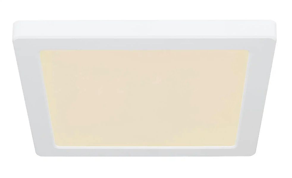 GLOBO Deckenleuchte 12380-18W weiß Opal Kunststoff B/H/L: ca. 21,7x1,7x21,7 günstig online kaufen