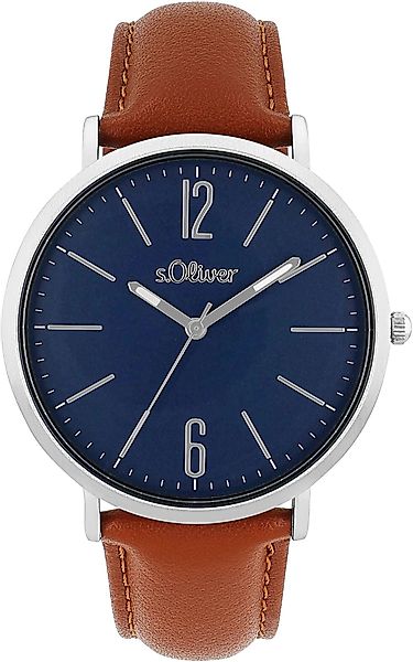s.Oliver Quarzuhr 2038386, Armbanduhr, Herrenuhr, Mineralglas, günstig online kaufen