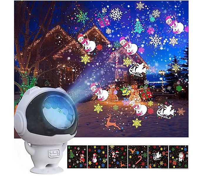 Rosnek Projektionslampe Weihnachtsprojektor, LED Astronaut Projektor Nachtl günstig online kaufen