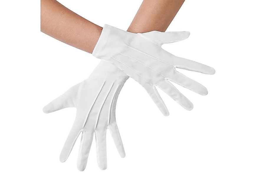 dressforfun Kostüm Handschuhe mit Biesen, Einfarbige Handschuhe in Einheits günstig online kaufen