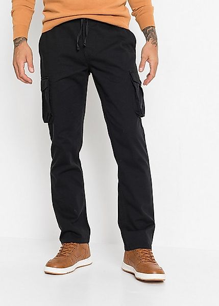 bonprix Cargohose aus reiner Baumwolle, Regular Fit, Straight-Schnitt, casu günstig online kaufen