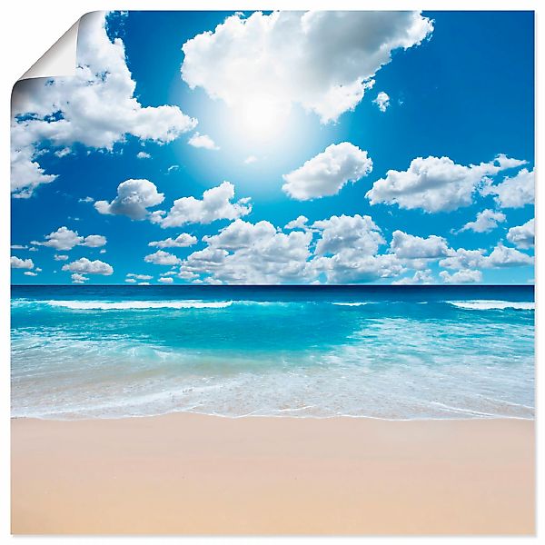 Artland Wandbild "Großartige Strandlandschaft" Strand 1 Stk. tlg. als Leinw günstig online kaufen