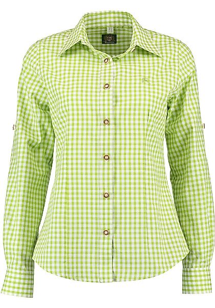 OS Trachten Trachtenbluse Qorru Taillierte Langarmbluse günstig online kaufen