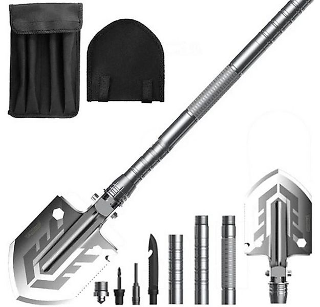 Trizand Schaufel Klappschaufel 16-in-1 Werkzeug, (Spar-Set, 1 St., kompakt) günstig online kaufen