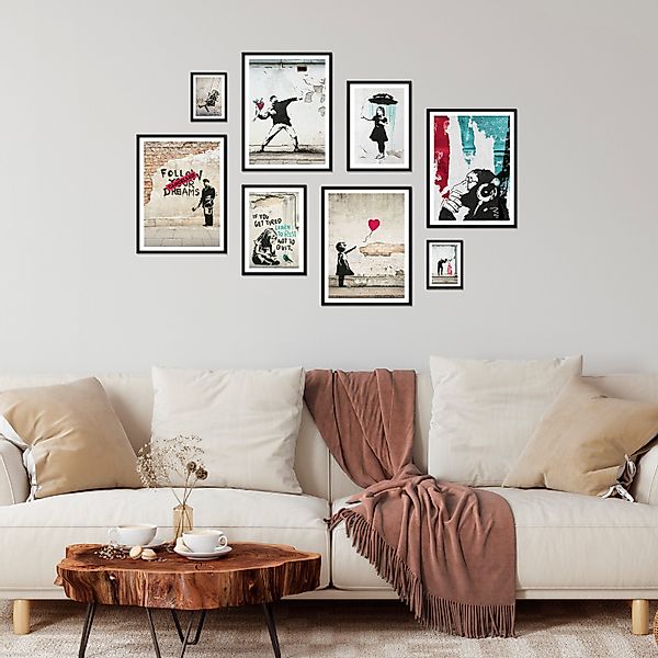ARTFAVES Bilder-Collage Poster Set - BANKSY günstig online kaufen