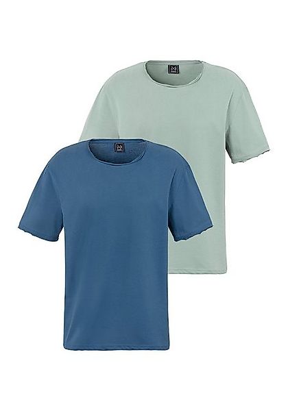 John Devin T-Shirt (Packung, 2) Relaxed Fit, Kurzarm, Freizeitshirt mit Run günstig online kaufen