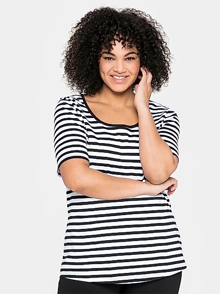 Sheego Kurzarmshirt "T-Shirt", (1 tlg.) günstig online kaufen