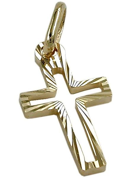 Gallay Kreuzanhänger Anhänger 16x9mm Kreuz diamantiert günstig online kaufen