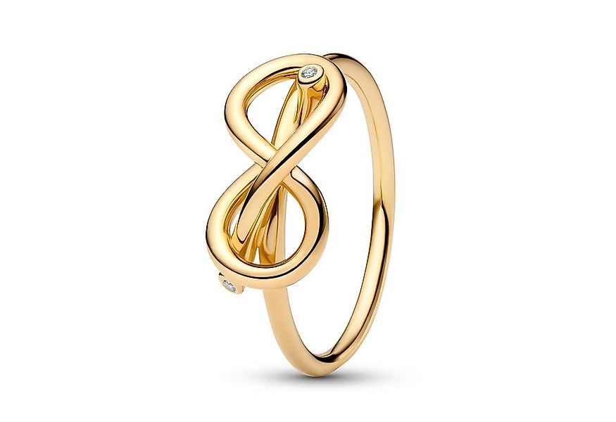 Pandora Fingerring DamenUnendlichkeitsknoten Goldfarben günstig online kaufen