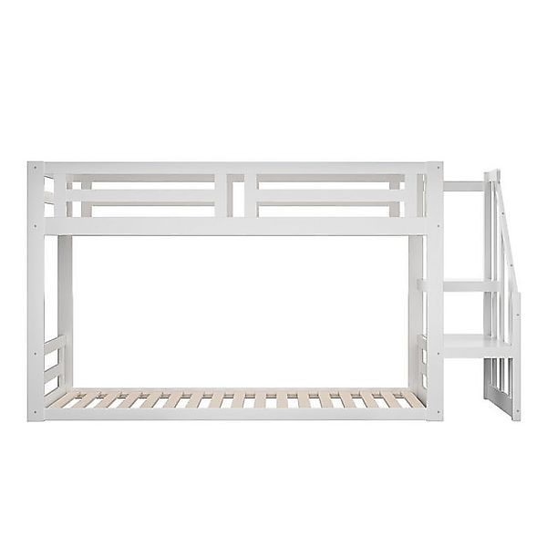 IDEASY Kinderbett Jugendbett,90*200cm, Niedriges Etagenbett, (aus Massivhol günstig online kaufen