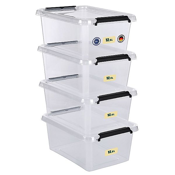astor24 Aufbewahrungsbox Aufbewahrungsbox mit Deckel 4er günstig online kaufen