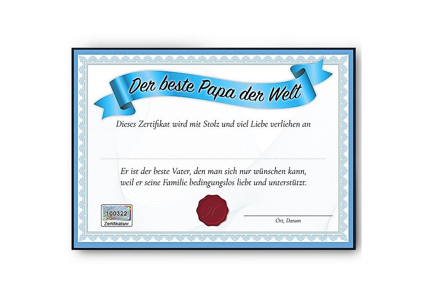 Tigerlino Poster Bester Papa Geschenk Geburtstag Vater Geschenkidee Vaterta günstig online kaufen