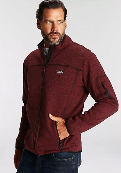 Man's World Strickfleecejacke für den Herbst, mit Reißverschlusstaschen, mi günstig online kaufen