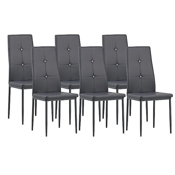 Albatros Esszimmerstühle DIAMOND 6er Set Grau günstig online kaufen